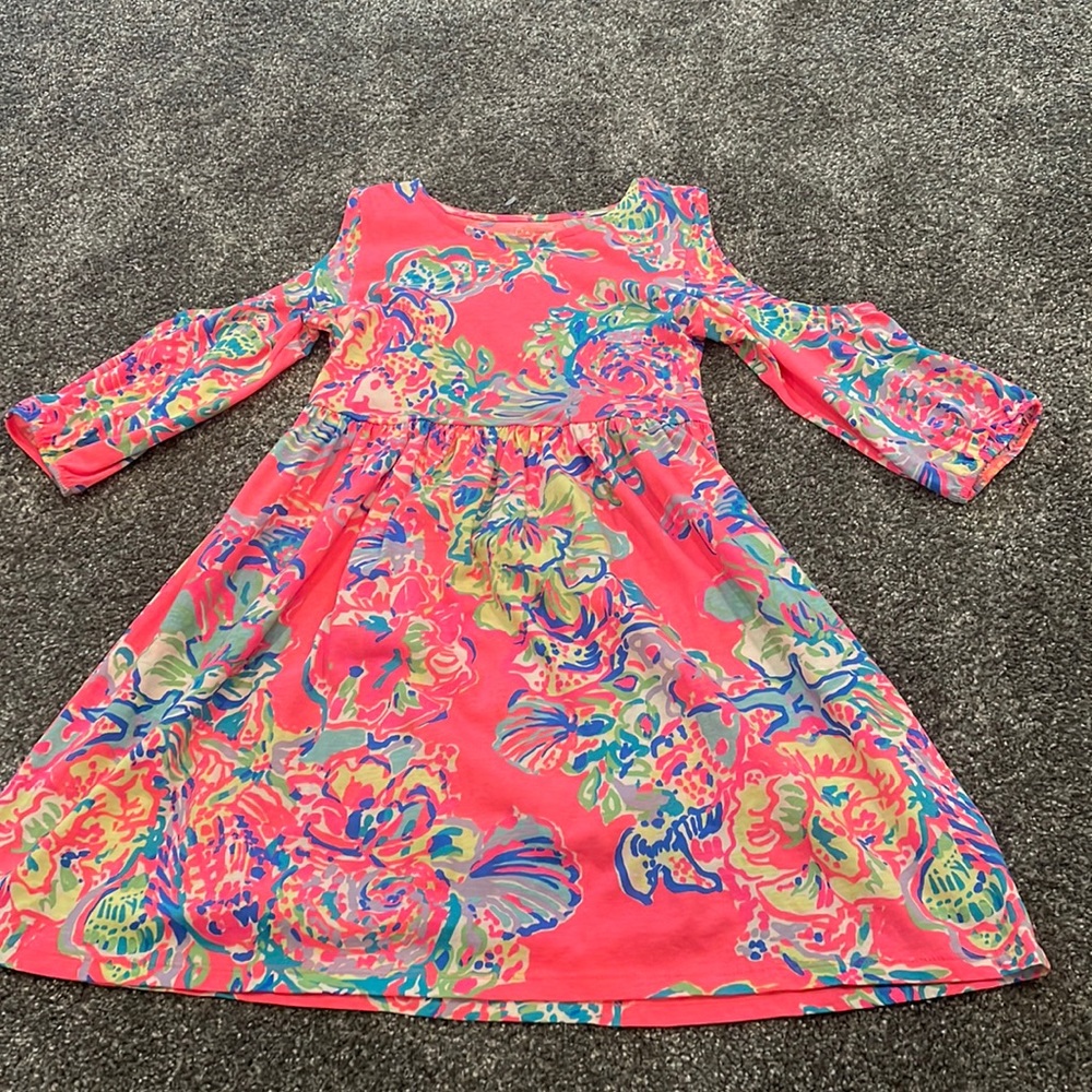 Lilly Pulitzer, off the shoulder dress, size 8-10 (youth L)